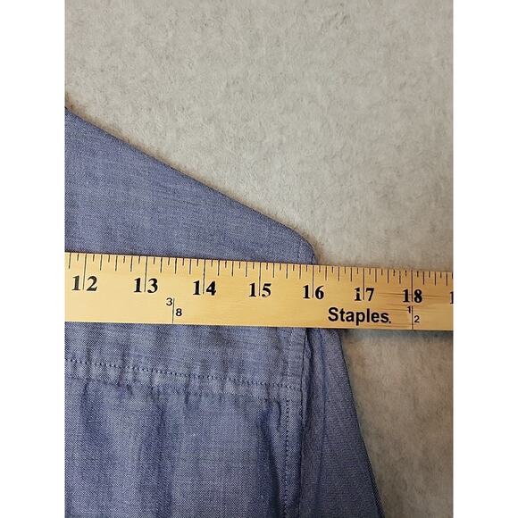 Brooks Brothers 100% Cotton Blue RTS Classic Preppy Button Up Shirt Women's 10 - Picture 10 of 13